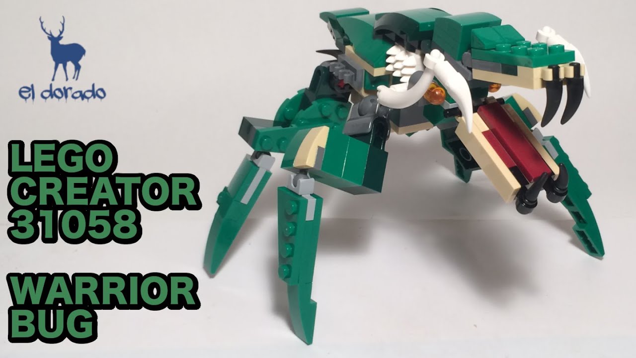 LEGO CREATOR 3in1 31058 MightyDinosaurs  created by “pluTOMium” Alternate Build- Warrior Bug - Speed