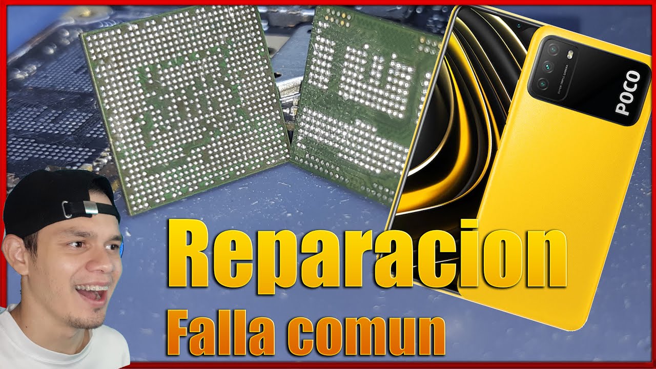 Xiaomi poco m3 falla comun Reballing CPU Y MEMORIA