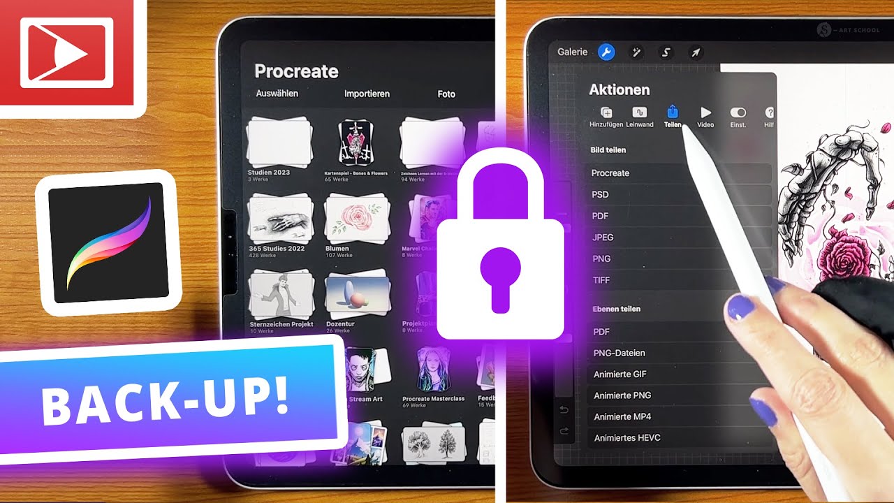 Procreate Back-Up erstellen | Tutorial