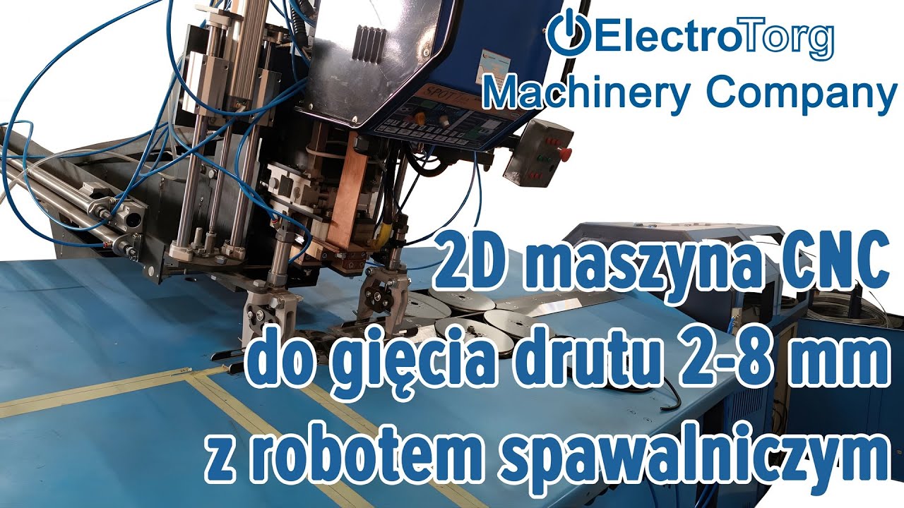 Maszyna CNC do gięcia drutu 2D 2-8 mm z robotem spawalniczym ElectroTorg