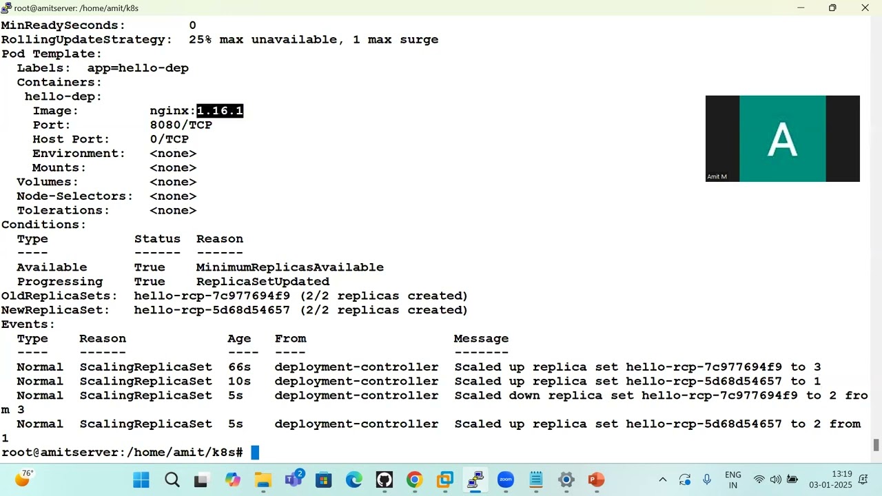 Kubernetes: Rolling Update (Deployments