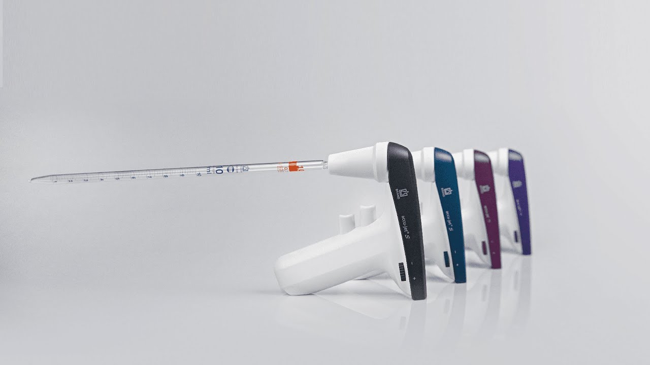 Brand Accu-jet® S pipette controller stands alone: Simple. Easy. Efficient.