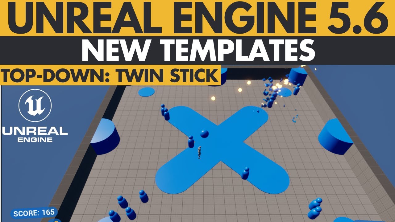 Unreal Engine 5.6 New Templates - Top Down Twin Stick Template