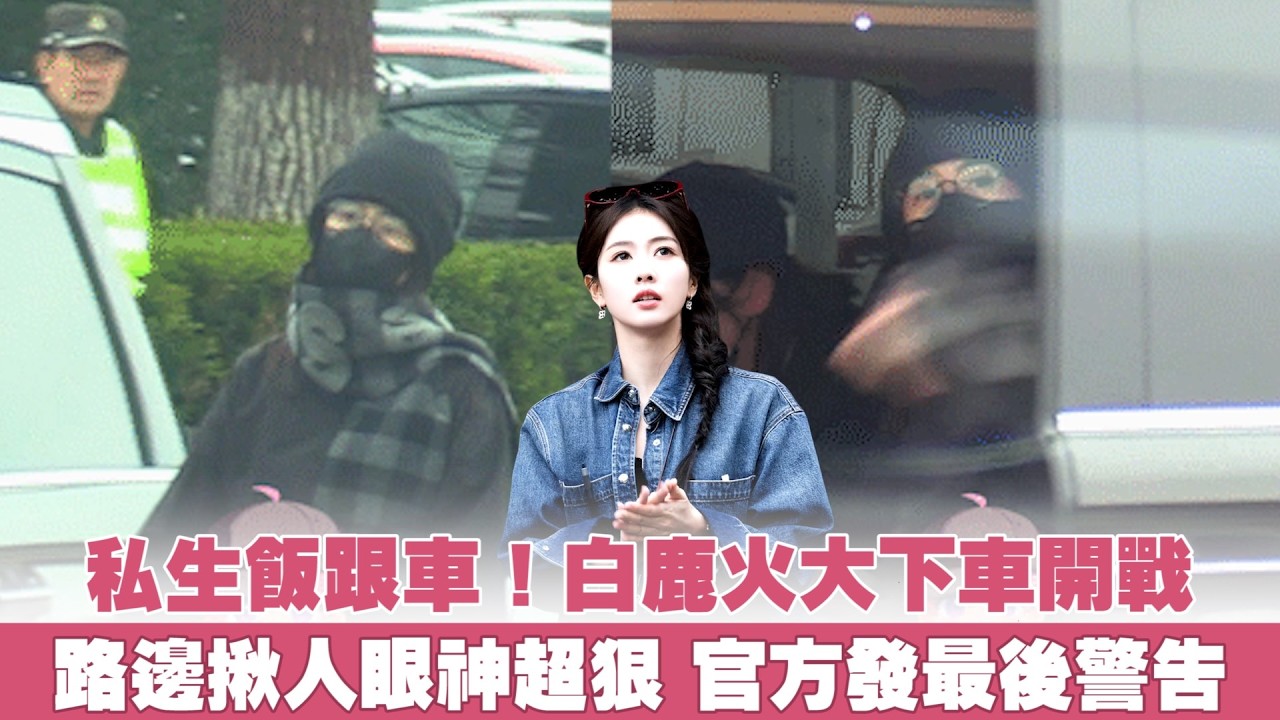 私生飯跟車！白鹿火大下車開戰🔥路邊揪人眼神超狠 官方發最後警告｜Play大明星