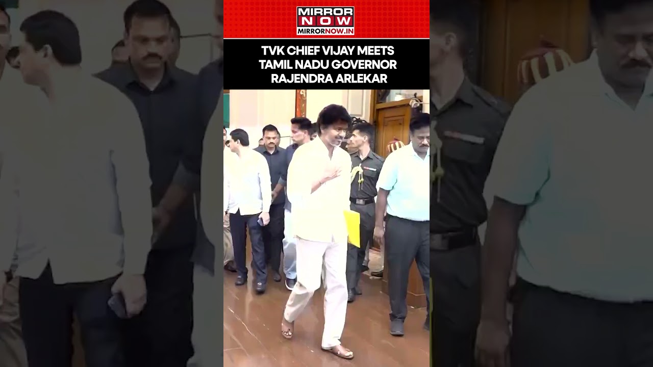 TVK Chief Vijay Meets Tamil Nadu Governor Rajendra Arlekar #shortsfeed #shortvideo #shorts
