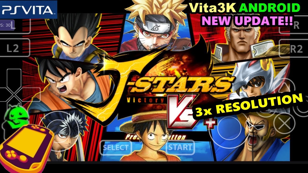 J-Stars Victory Vs+ │ Vita3K v8 Android [3x Internal Resolution] Gameplay