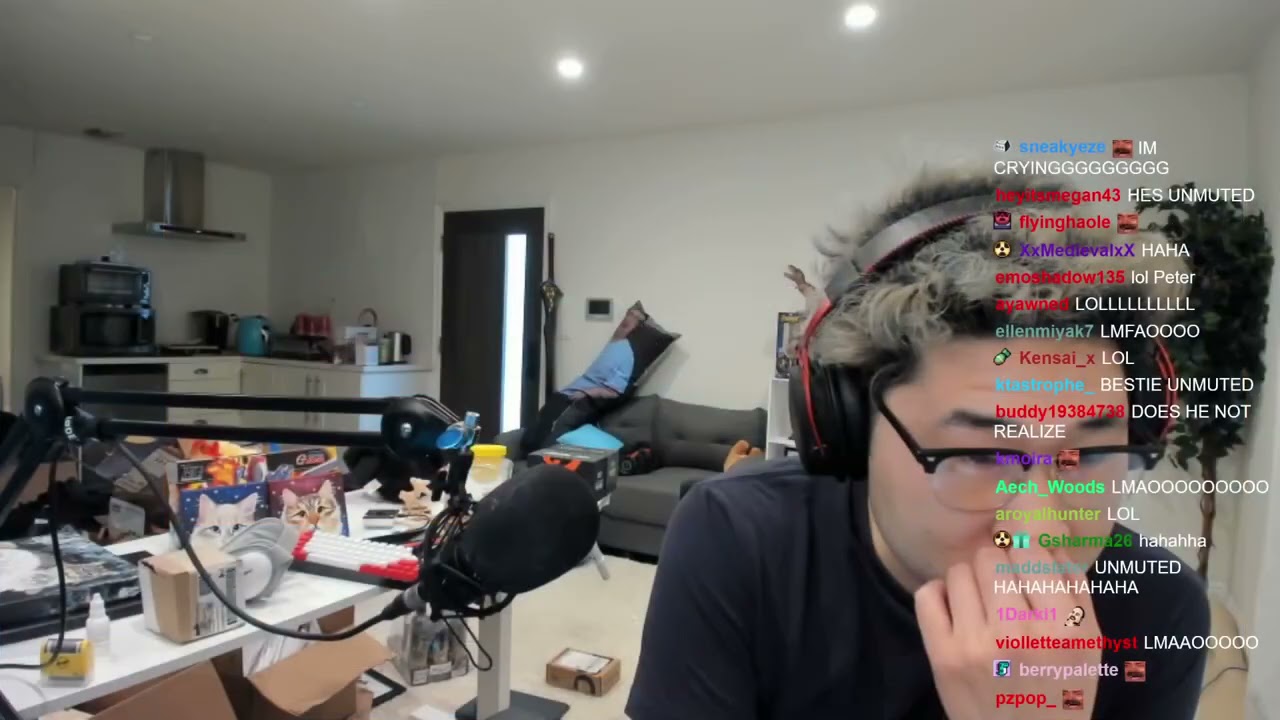 Peter Doesn't Know He Is Unmuted While Singing Agoraphobic