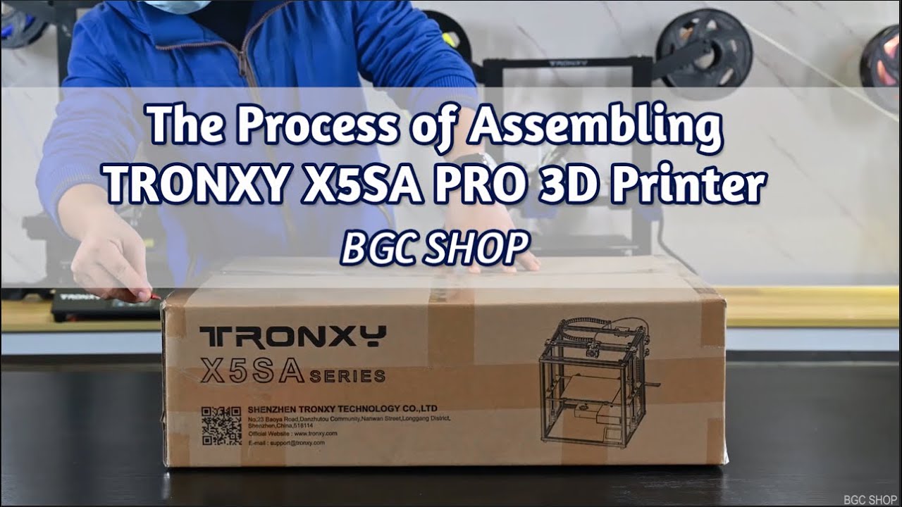 TRONXY X5SA PRO 3D Printer with Glass Bed Installation - Unbox and Setup