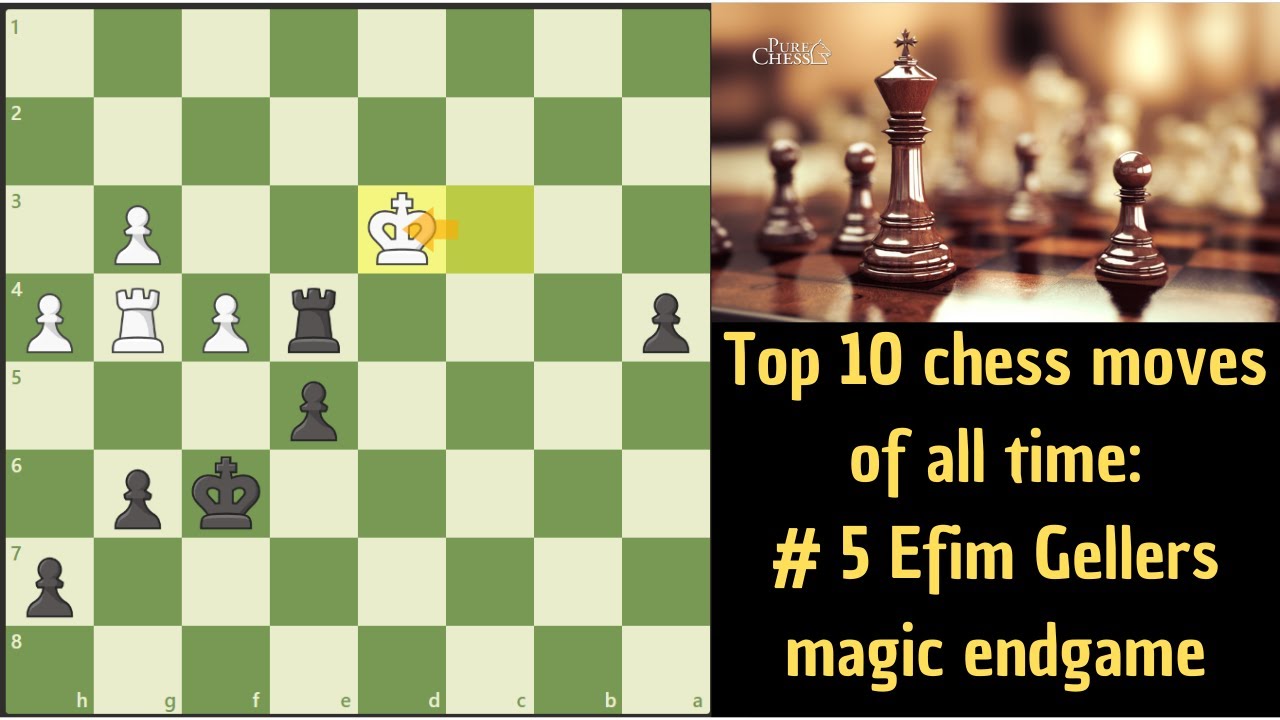 Top 10 moves in chess history, # 5 Gellers endgame