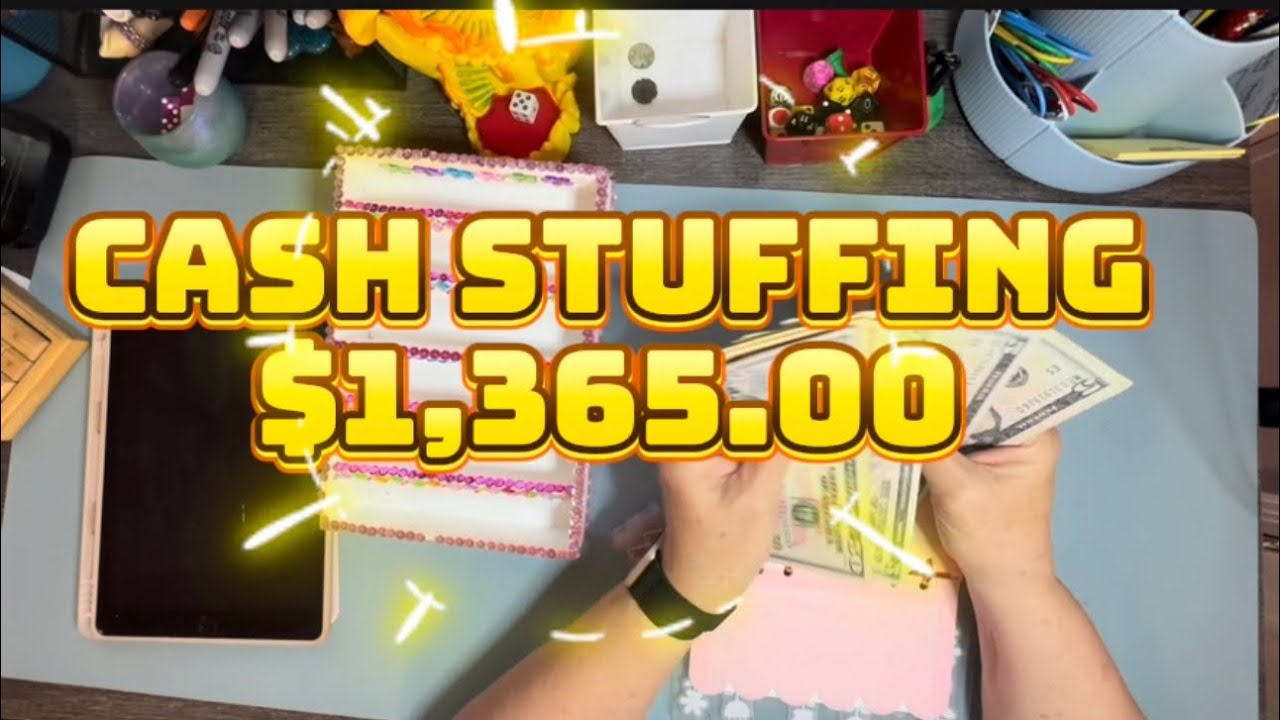 Cash Stuffing $1,365.00// Debt// Revolving// High Priority// Sinking Funds// #cashstuffingbinder $$$