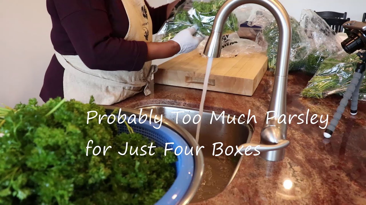 Turn In Box Prepping, Part 1- First You Must Wash the Garnish -Sylvie Curry, Lady of Q