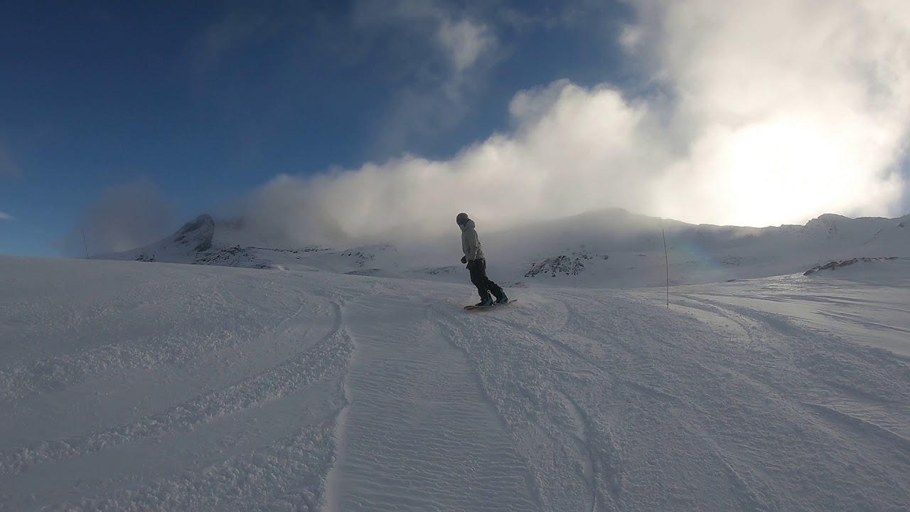 Snowboarding en Cerro Castor, Ushuaia, desde La Brecha a la base