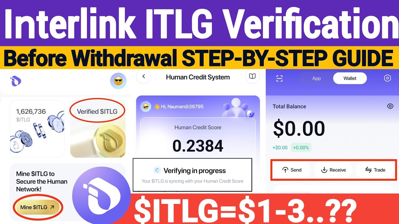 Аирдроп Interlink Network ITLG: верификация перед выводом средств 1ITLG = 1$? | Новое обновление ...