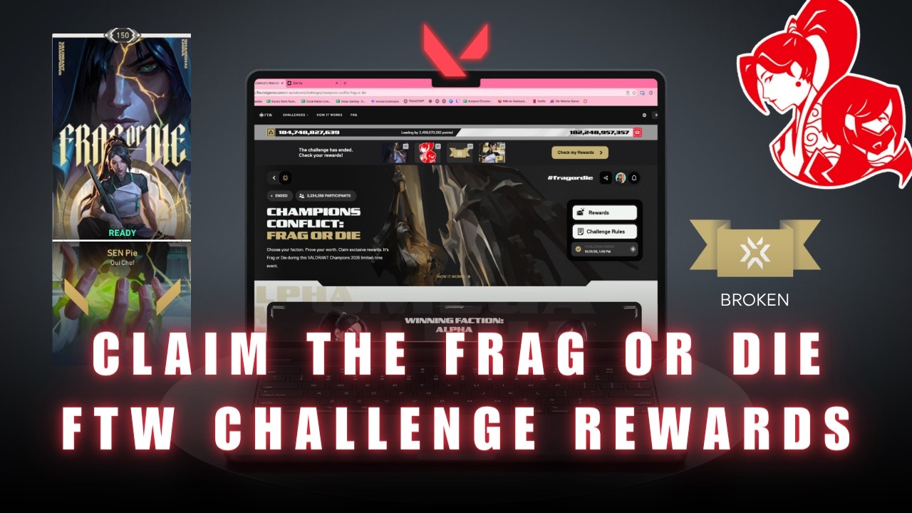 ALPHA TEAM WON! 🏆 - How to Claim the VALORANT FTW Challenge Frag or Die Rewards