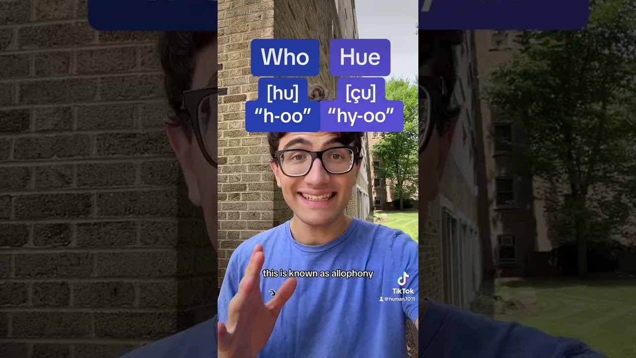 English has two H sounds! [Long Short]
