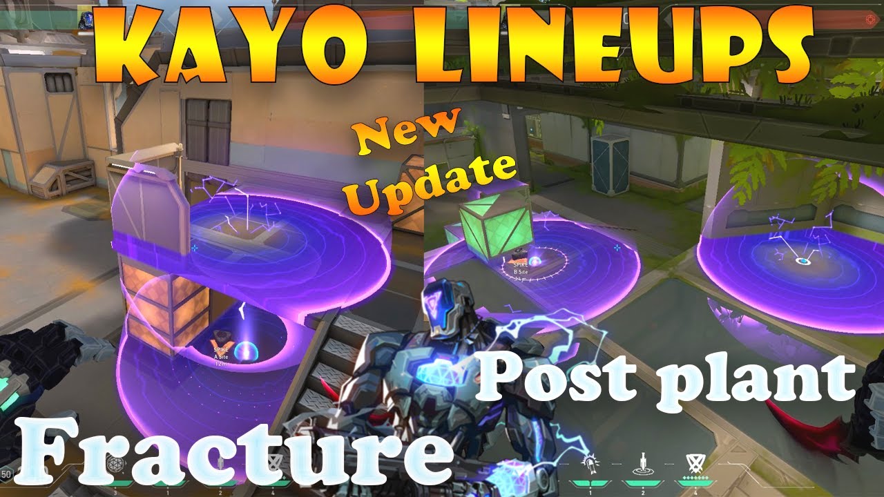 Top 15 New Fracture Kayo Post plant Lineups | Kayo Lineups Fracture | Valorant Tips & Tricks
