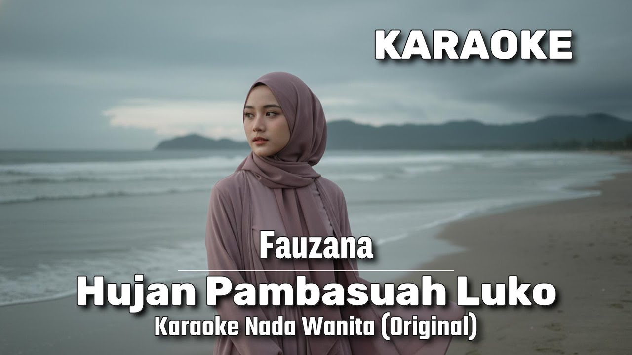 KARAOKE "Hujan Pambasuah Luko" - Fauzana | Nada Wanita (Original)