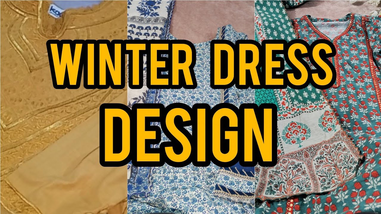 Winter dress design🥶
