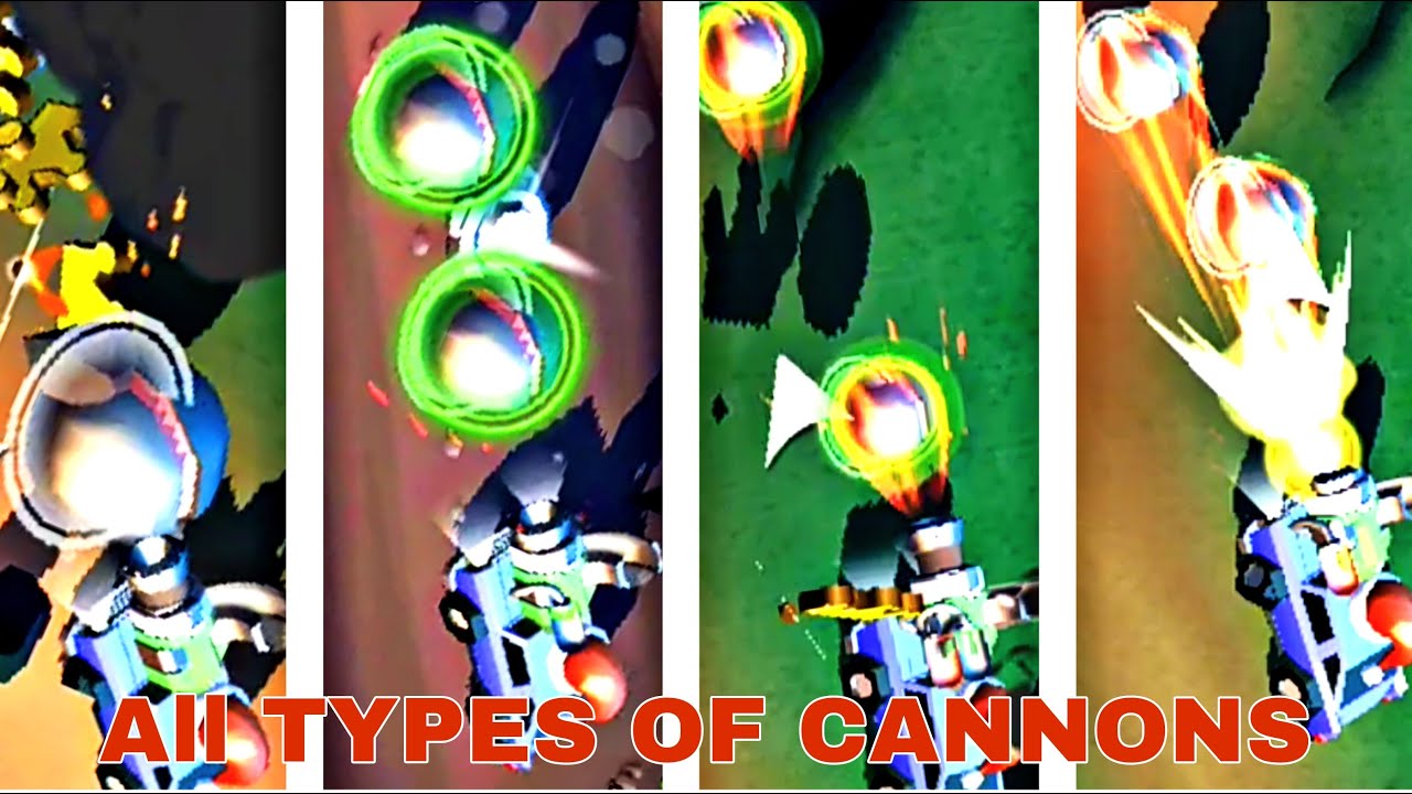 All Types of Cannons Crash of Cars