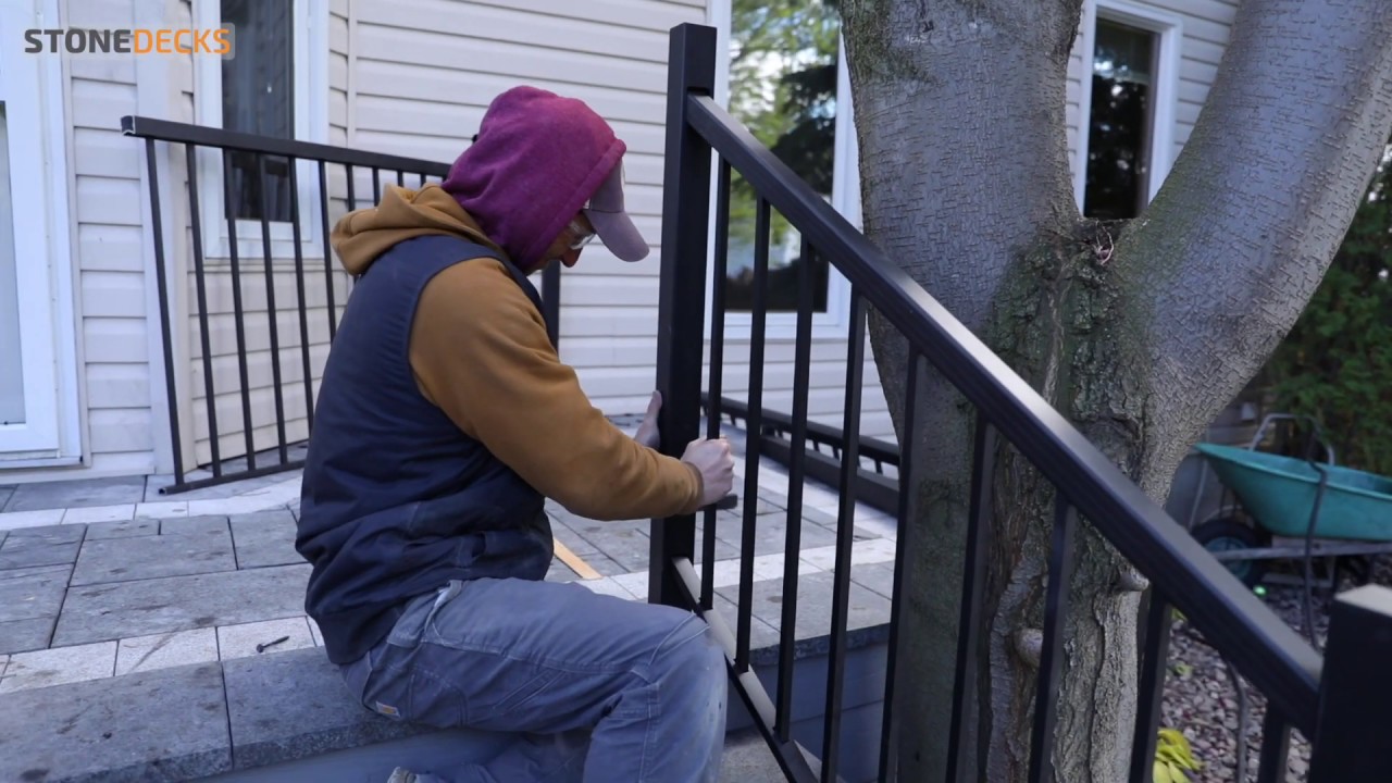 Stair railing Installation