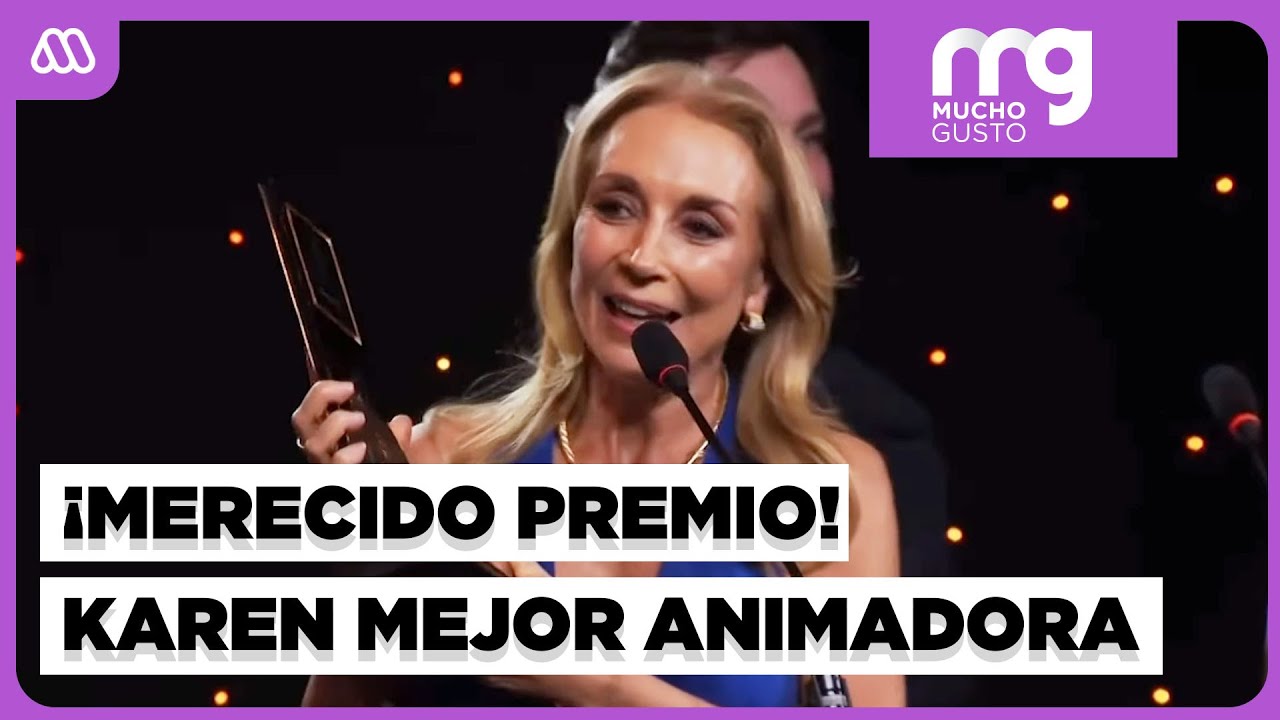 ¡Merecido premio! Karen Doggenweiler se luce y gana como mejor animadora en Premios Cordillera 2025