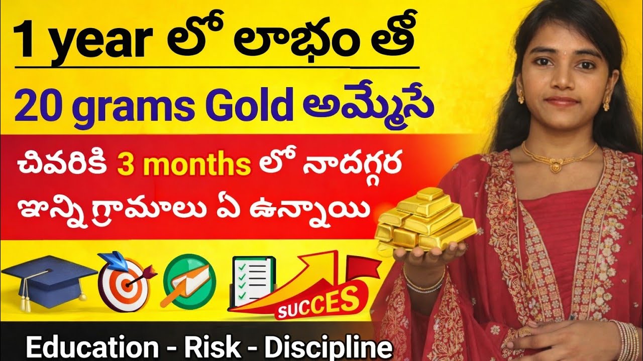 20 Grams Gold Sell చేస్తే ఎంత Profit? చివరికి ఎంత Gold మిగులుతుంది? | Risk & Discipline