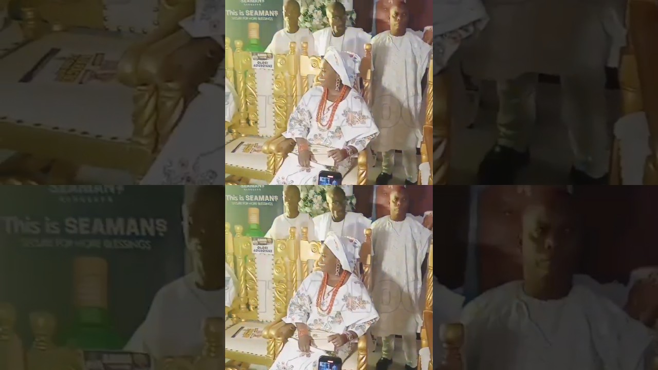 Olori Ashley Stuns at Alaragbo Festival Reception! #shorts #oloriashley
