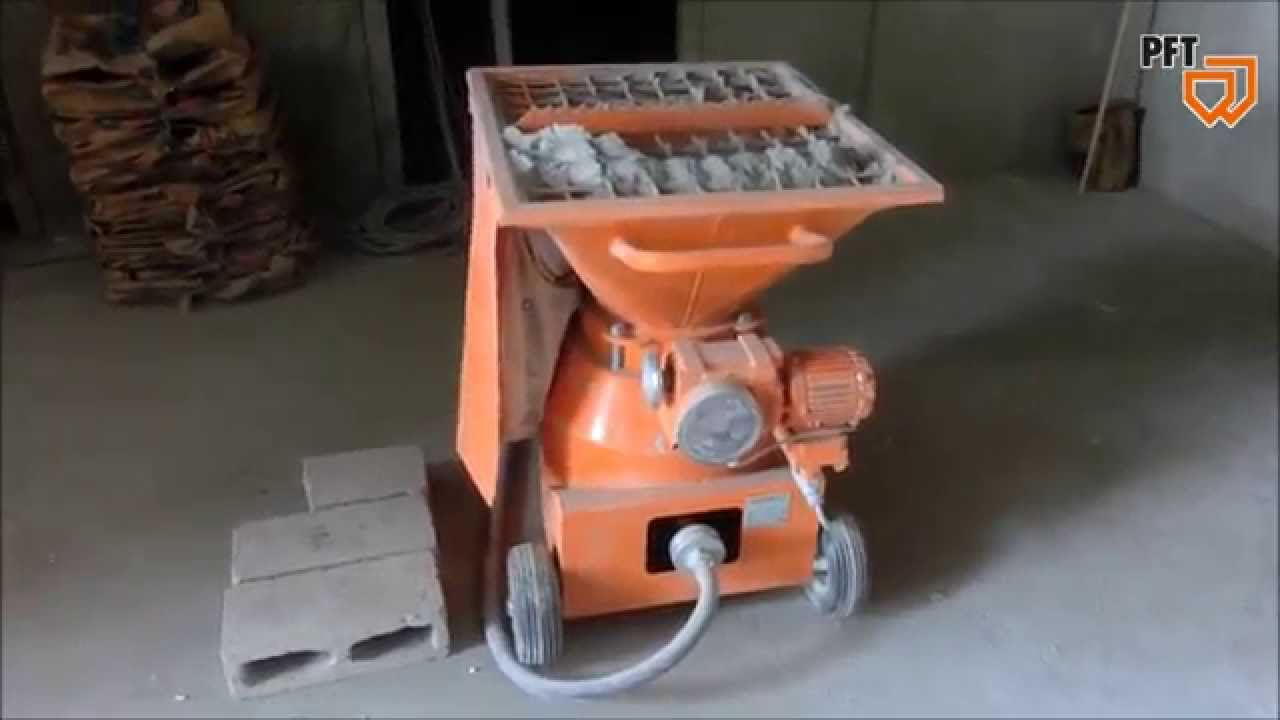 Transporte neumático de mortero en sacos/ pneumatic conveying of bagged mortar