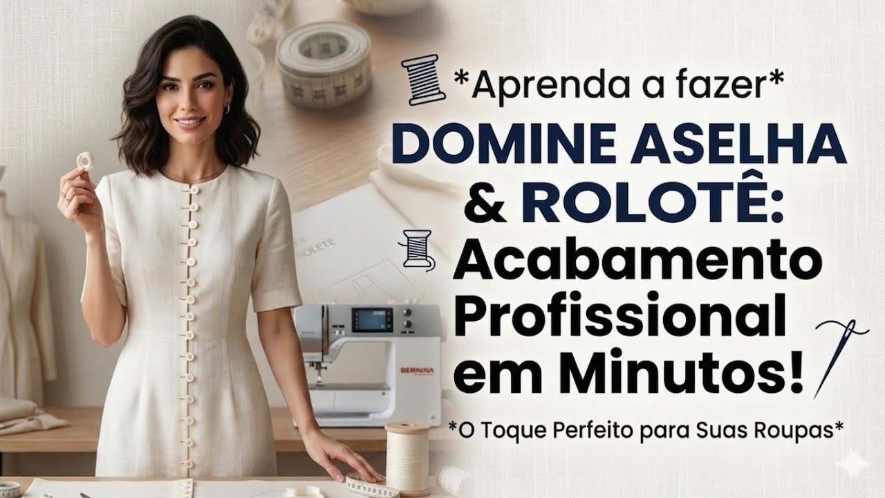 Aprenda a  fazer Aselha e Rolotê_ Costura fácil passo a passo para iniciantes Gisleide Novelo