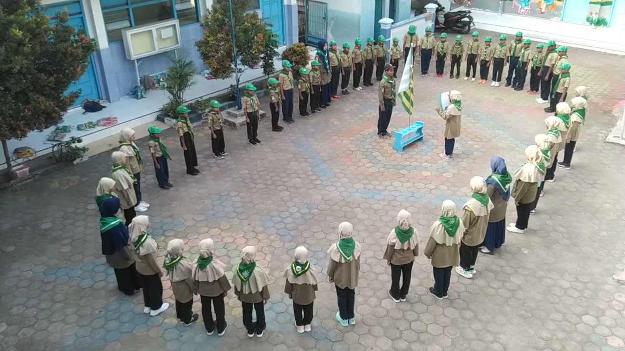 Upacara Pembukaan Kepanduan Hizbul Wathan MI Muhammadiyah 14 Sumurgayam