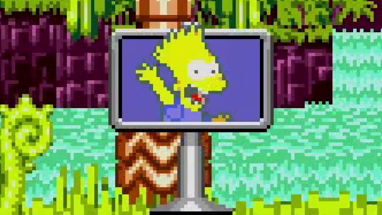 Homer CD (Sonic CD Mod) by DZTVE - Full Longplay as Bart with All Time Stones