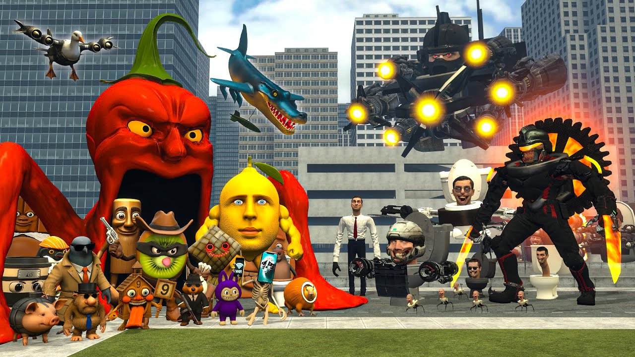 ALL NEW ITALIAN AI BRAINROT MEMES VS ALL SKIBIDI TOILET BOSSES! Who Is Stronger In Garry's Mod?