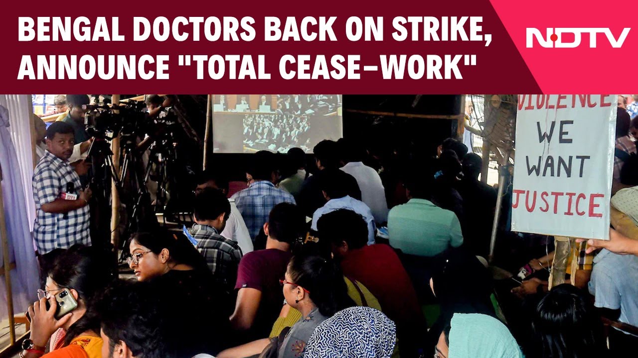 Kolkata Doctor Case | Bengal Doctors Back On Strike, Announce 