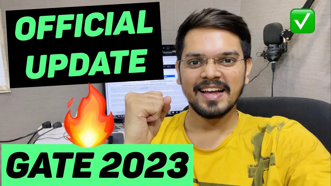 ✅ OFFICIAL UPDATE by GATE 2023 IIT-KANPUR