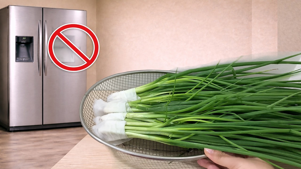 No Refrigerator Here’s How I Keep Green Onions Fresh for a Whole Month | Annie Tips.