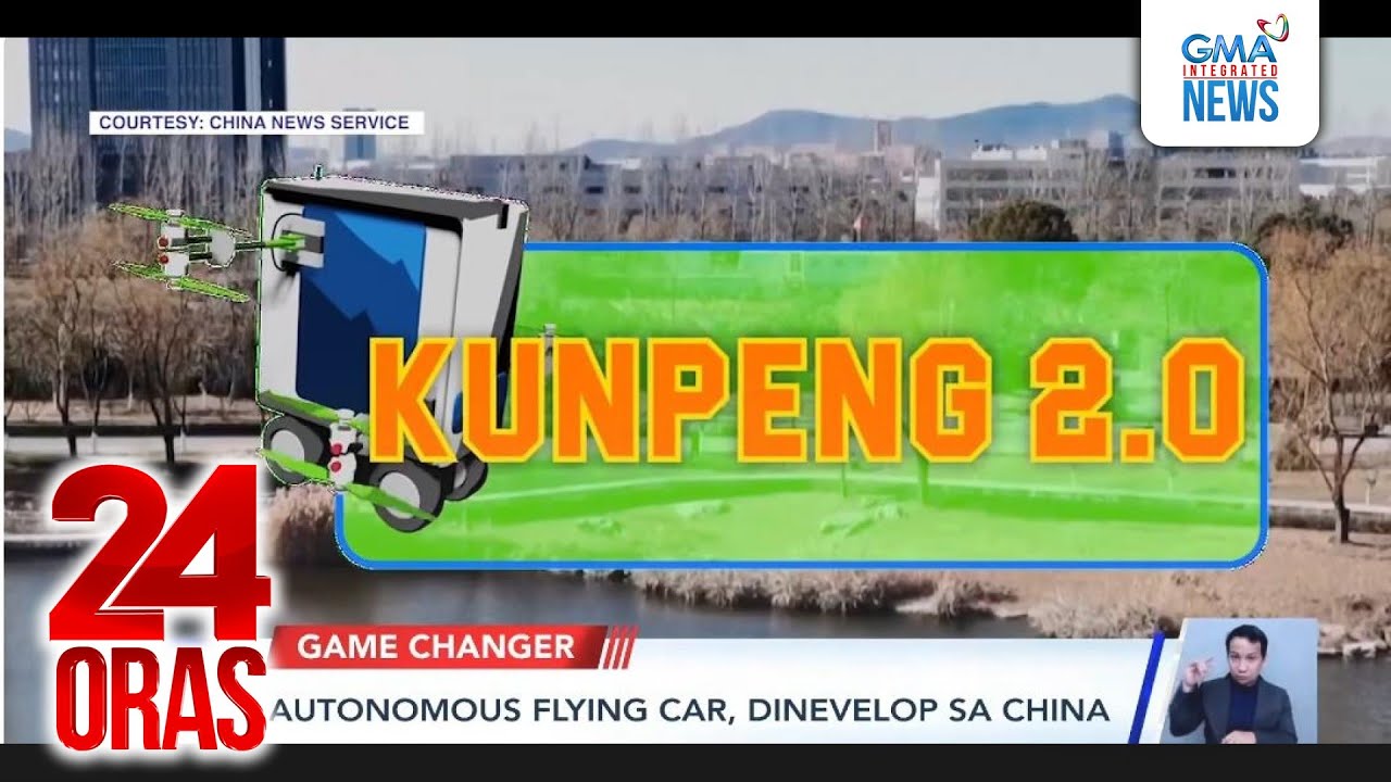Autonomous flying car, dinevelop sa China | 24 Oras