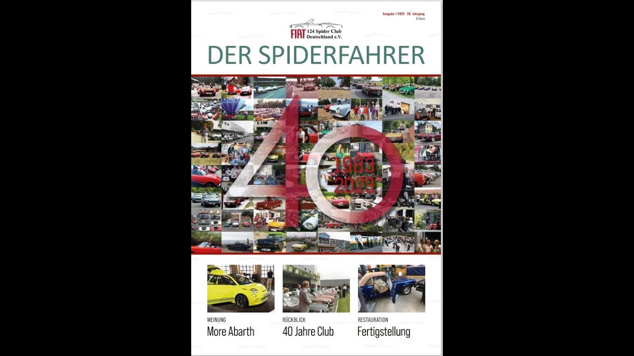 Techno Classica 2023 und der FIAT 124 Spider Club Deutschland e.V.