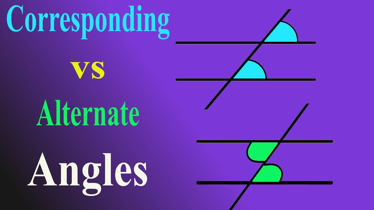 How To Find Corresponding And Alternate Angles