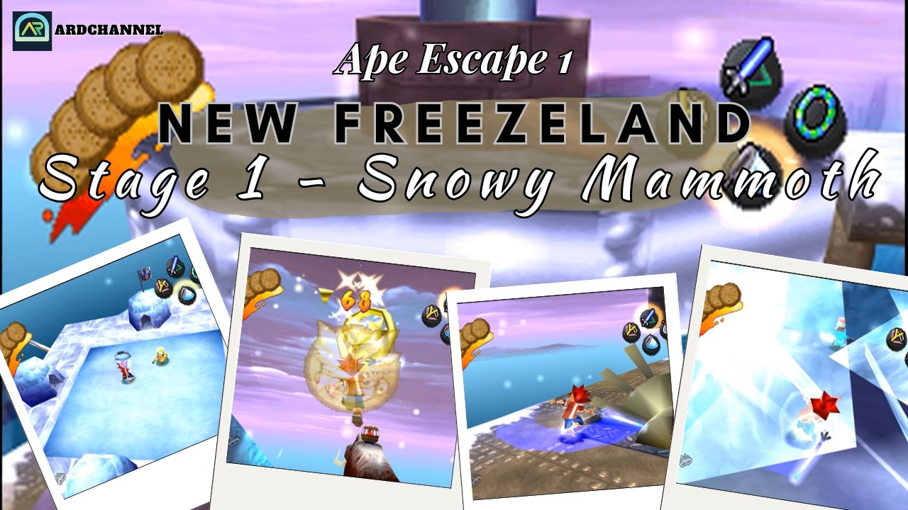 Ape Escape 1 [New Freezeland] Stage 1 - Snowy Mammoth