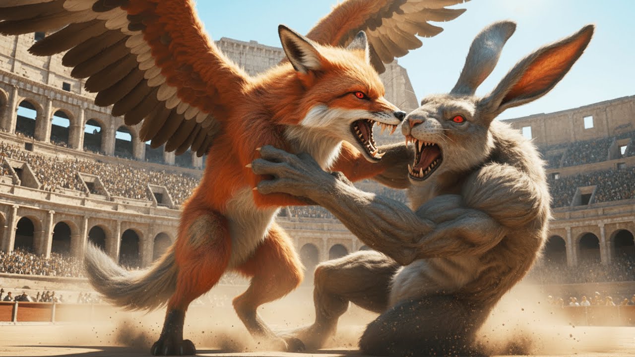 Legendary God Fox vs Mighty Bizarre Rabbit — Ultimate Animal Arena Clash | Who Will Win? 🦊⚔️🐰🔥