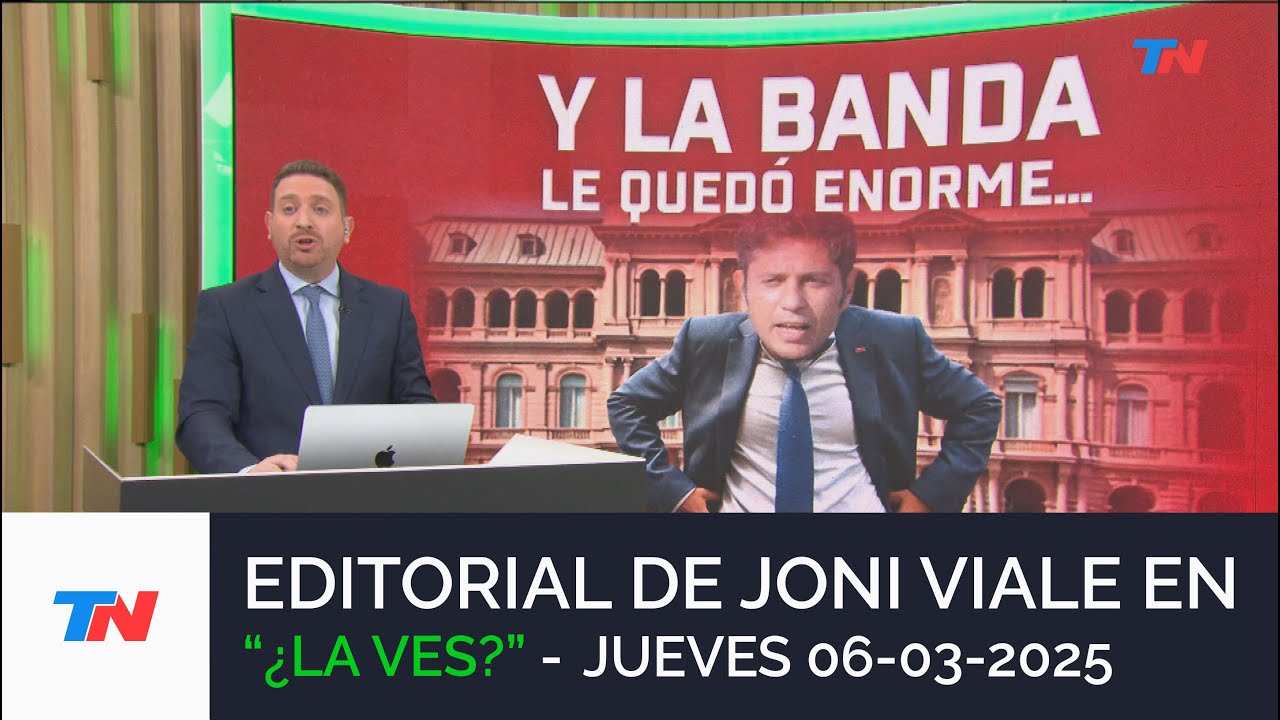 EDITORIAL DE JONI VIALE: “Y LA BANDA LE QUEDÓ ENORME