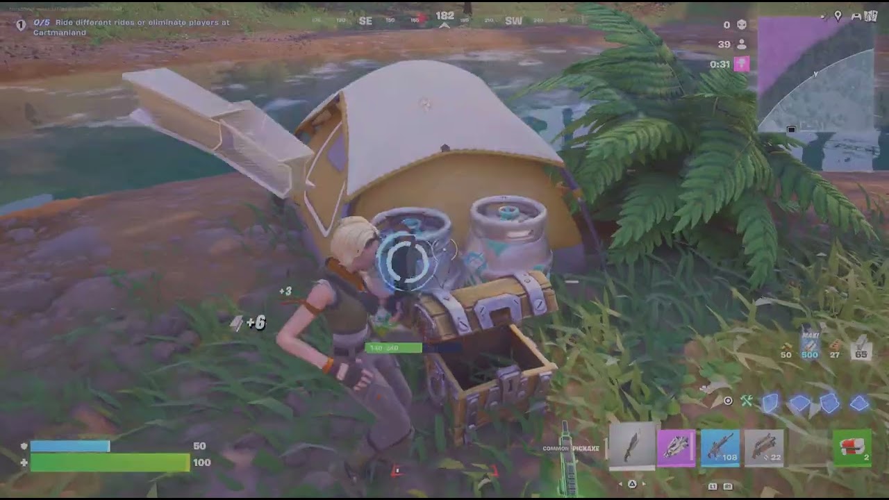 Fortnite,but I can open only one chest!!!