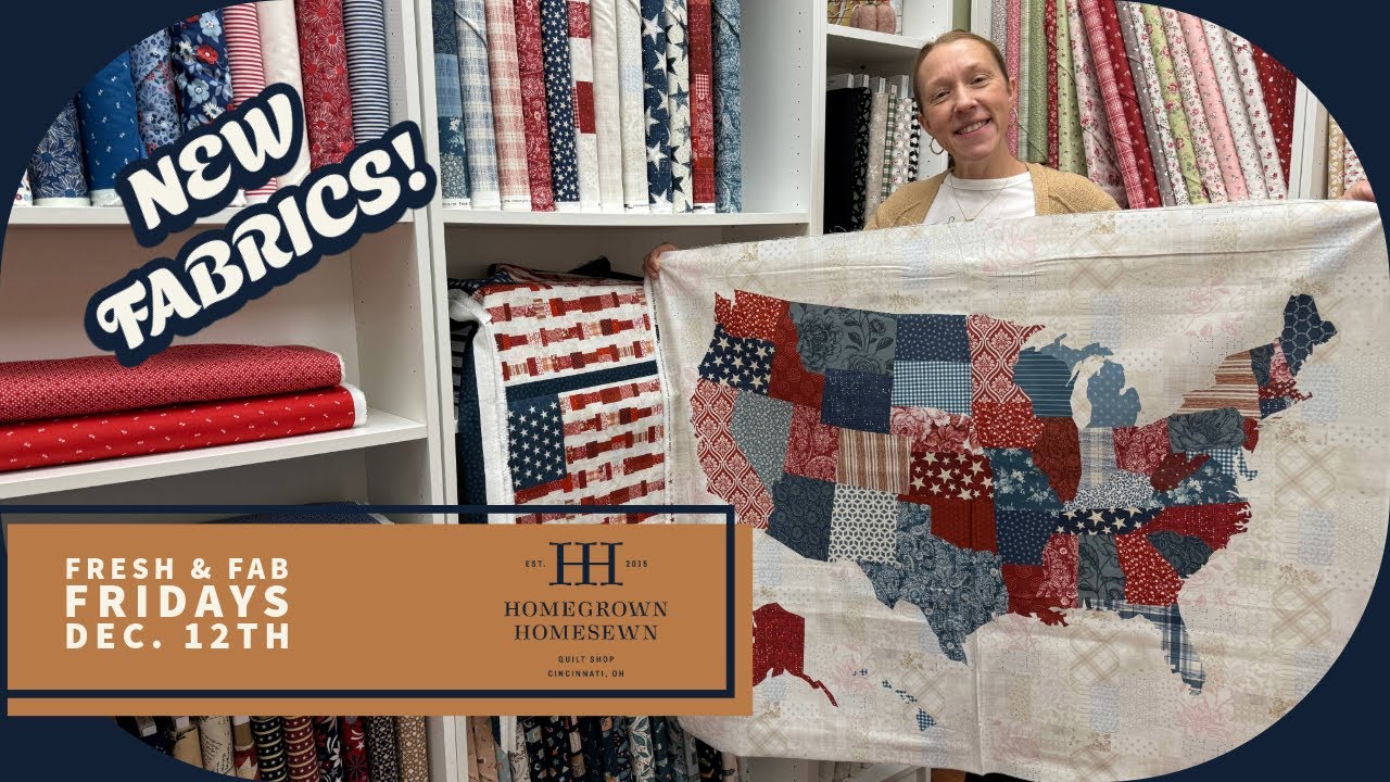 Fresh & Fab Fridays Dec. 12th: Patriotic Prints, Quilt Kits, & More
