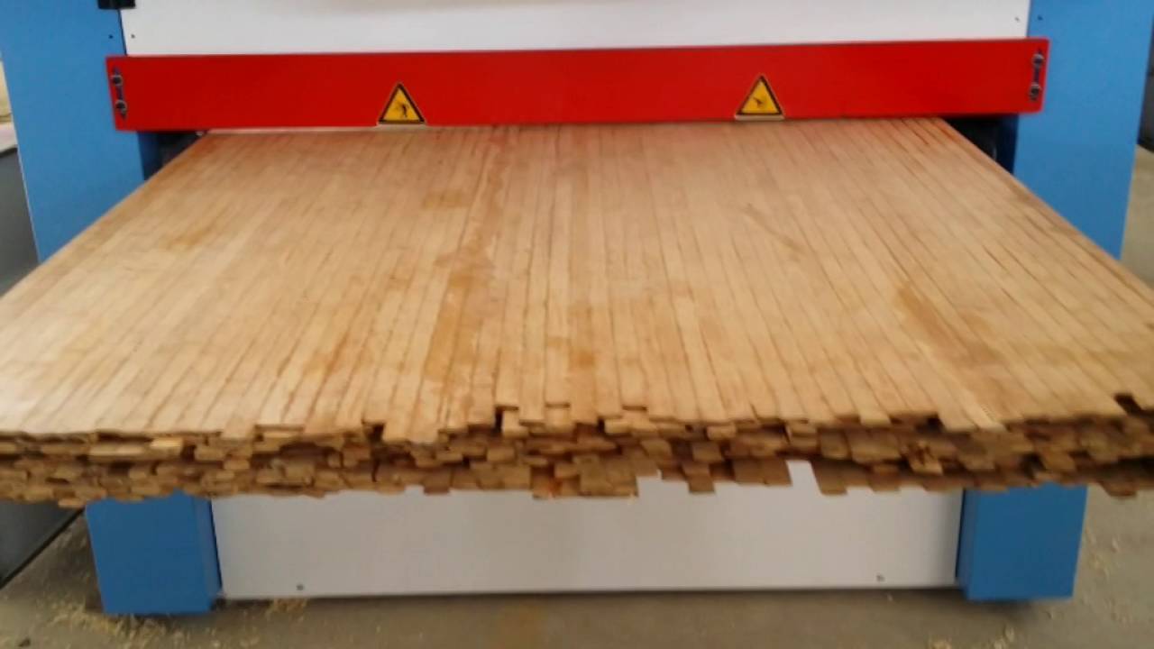 Bamboo laminated board planer and sander