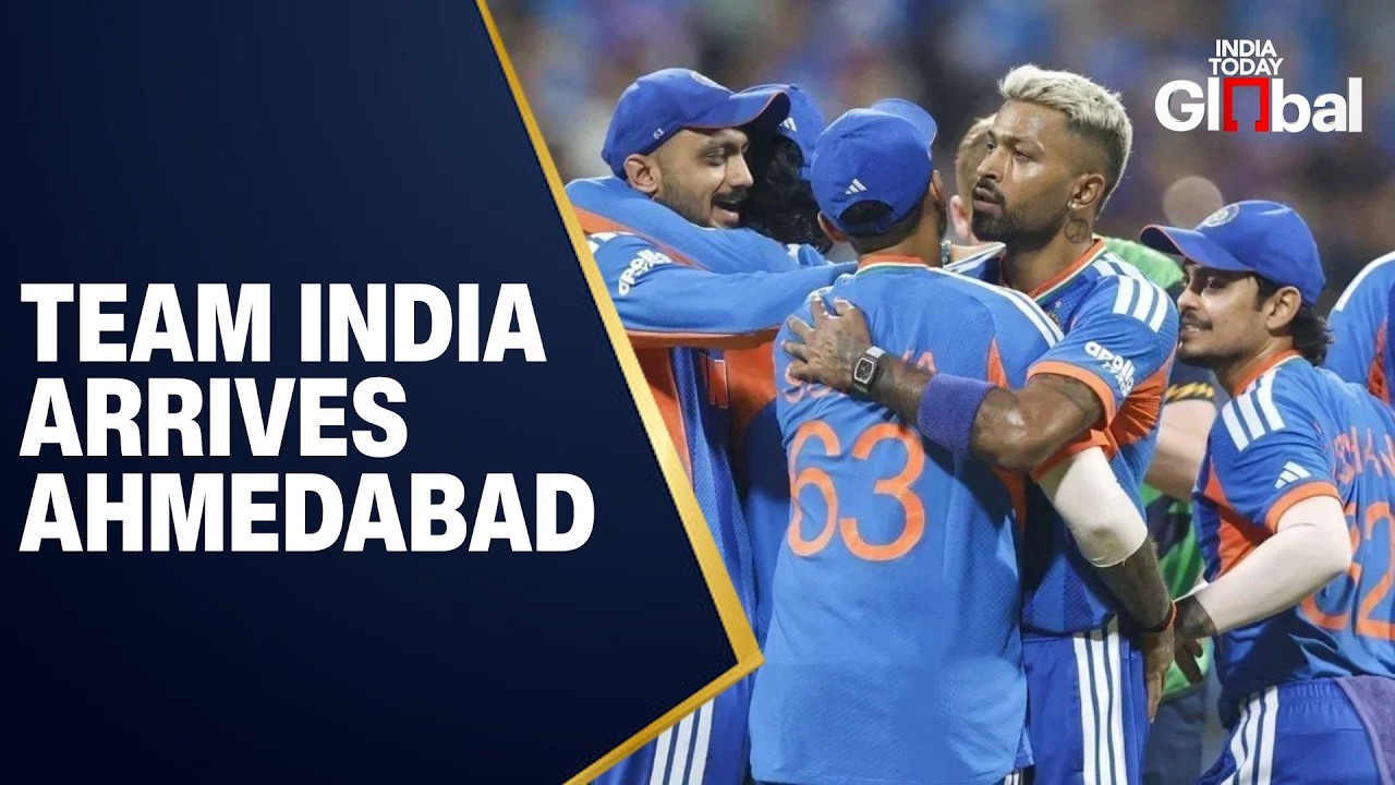 LIVE: Team India Arrives in Ahmedabad Ahead of ICC T20 World Cup Final vs New Zealand