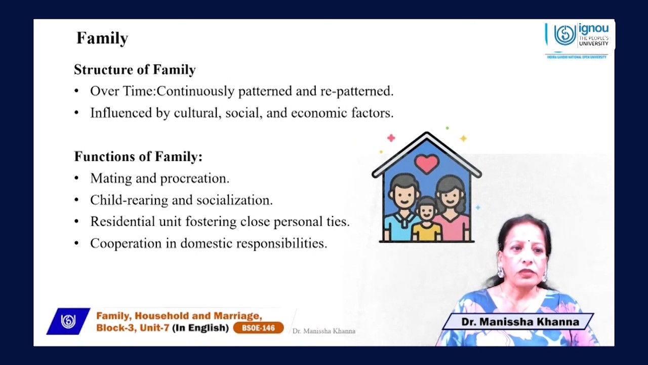 Family, Household and Marriage