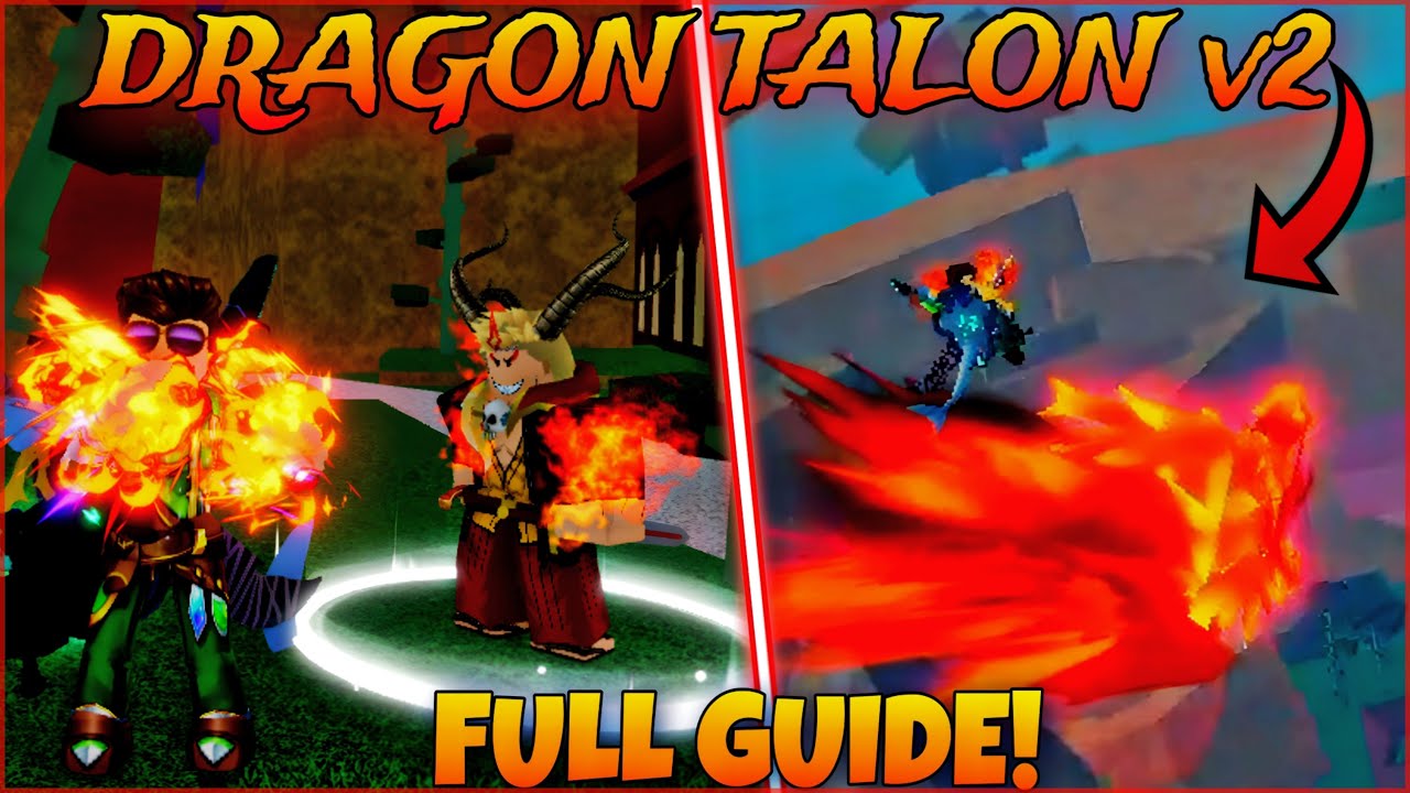 Самый простой способ получить DRAGON TALON V2 + Полная демонстрация V1 против V2 (Blox Fruit)