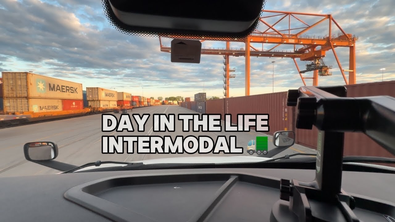 Day in the life as a rookie truck driver with  INTERMODAL
