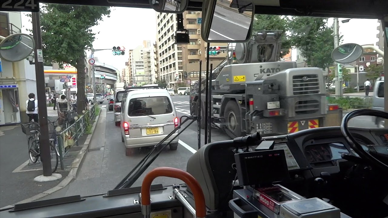 都バス前面展望　王40甲系統　池袋駅東口⇨西新井駅　2017年8月21日　＃016