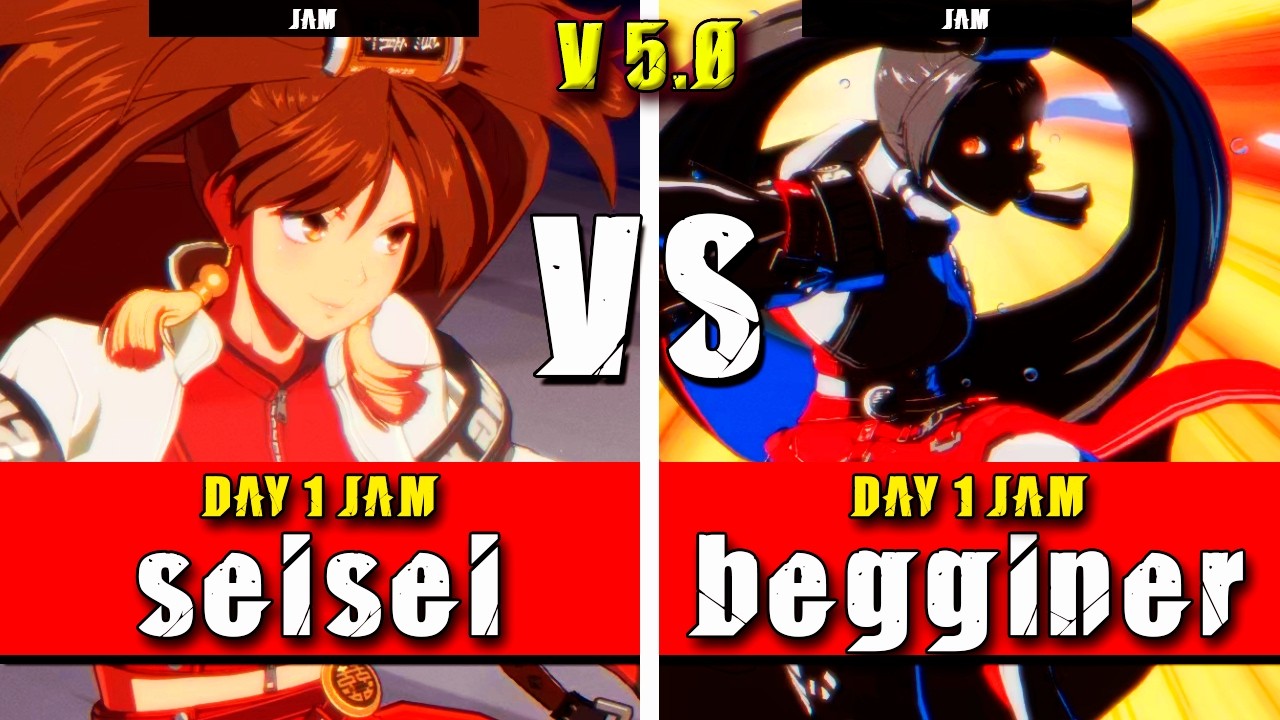 GGST | seisei (Jam) VS begginer (Jam) | Guilty Gear Strive High level gameplay